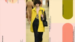 A stylish model wearing eco-friendly clothing made from sustainable materials, showcasing the latest eco-friendly fashion trends.
