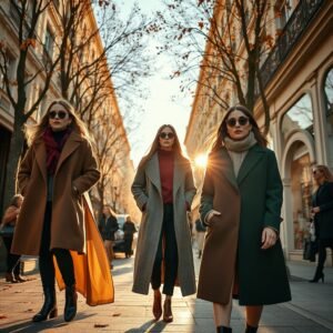 Seasonal women’s fashion trends for 2025 showcasing spring, summer, fall, and winter styles