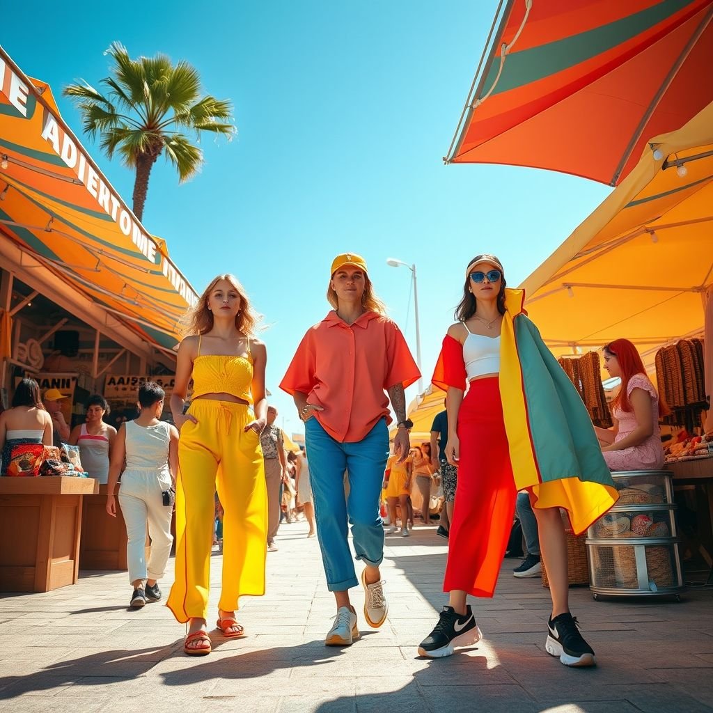 Summer 2025 fashion trends with sporty styles and comfortable, breathable outfits