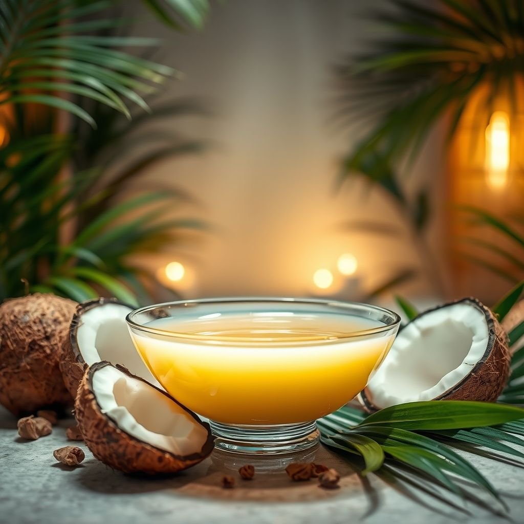 Coconut oil treatment for hair repair