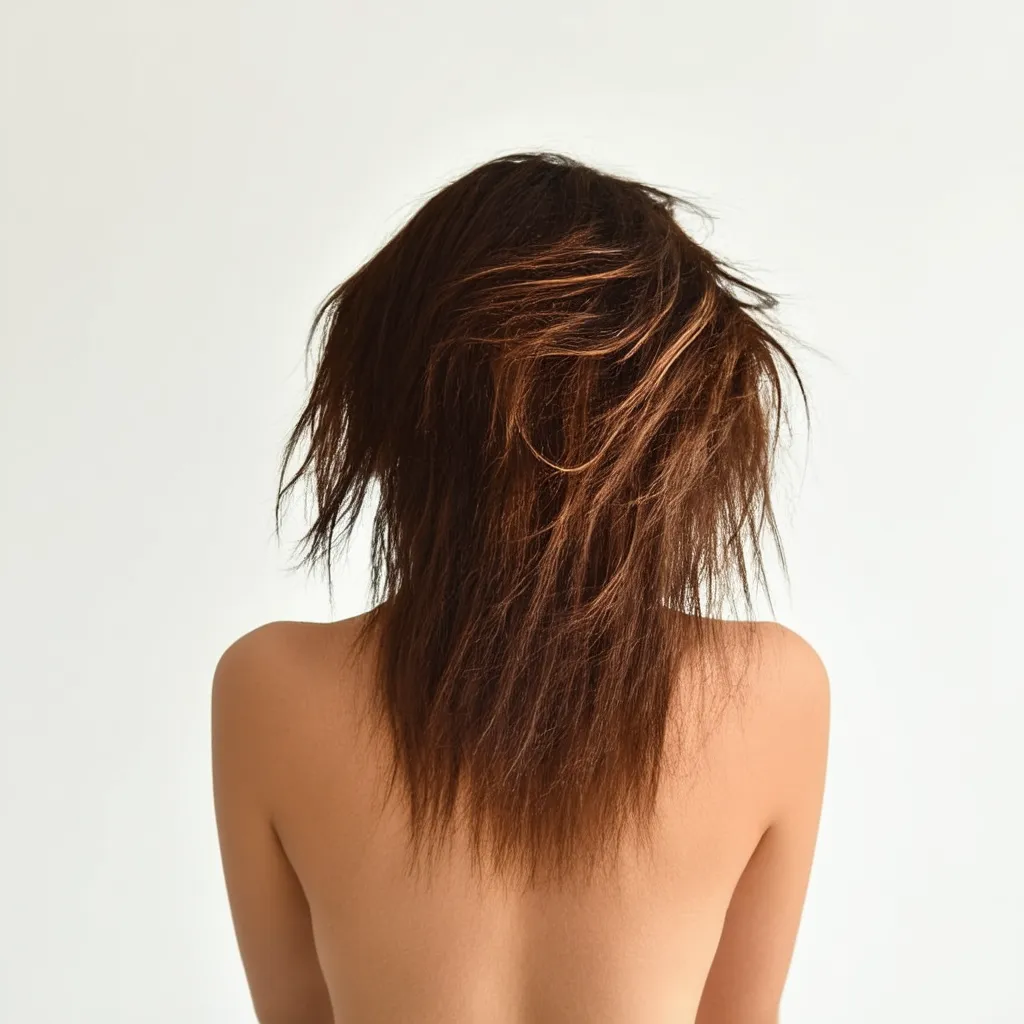 A woman washing her hair with shampoo, following a proper hair care routine