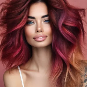 Trending hair color ideas for women, showcasing shades like honey blonde, caramel balayage, platinum blonde, and rose gold for warm, cool, and neutral skin tones