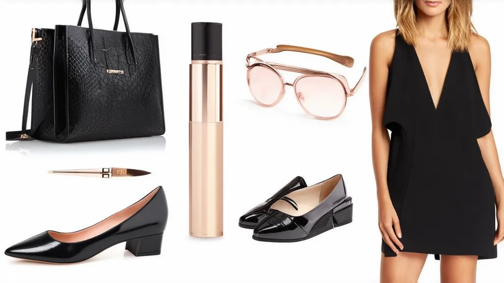 Women’s monochrome outfit with minimalist accessories for quick styling