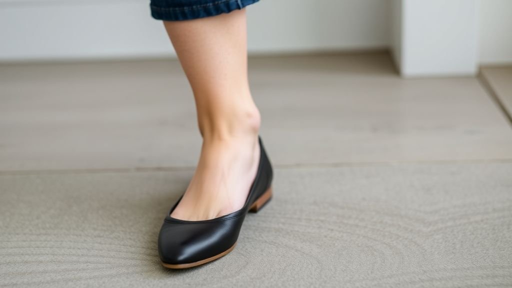 Comfortable women flats styled with a chic summer dress for a relaxed yet stylish look