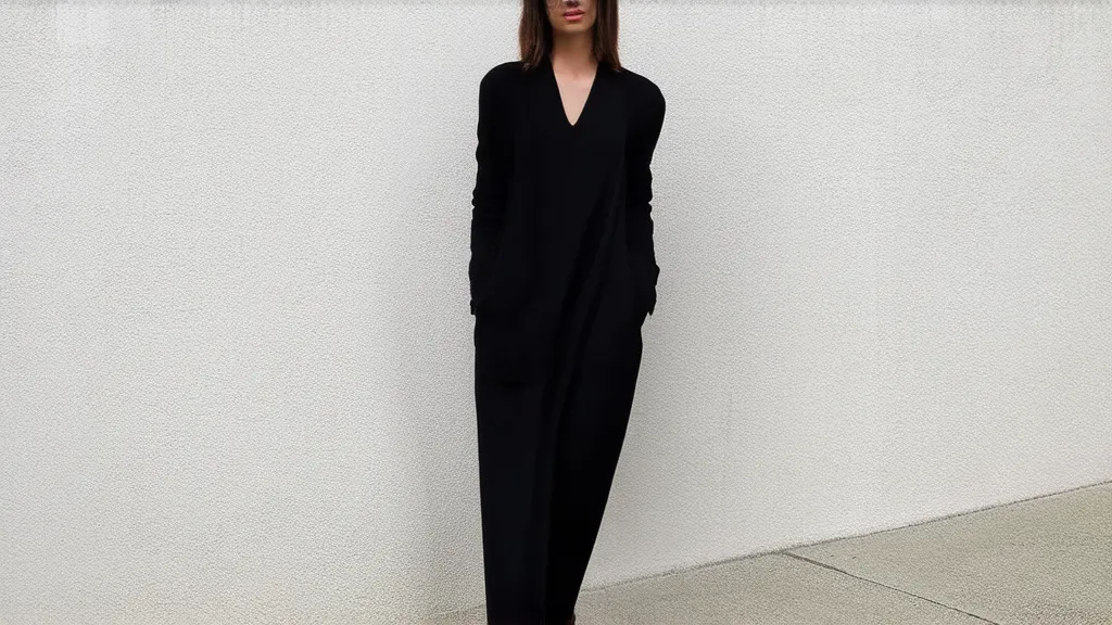 Petite woman in a chic all-beige monochrome outfit walking confidently
