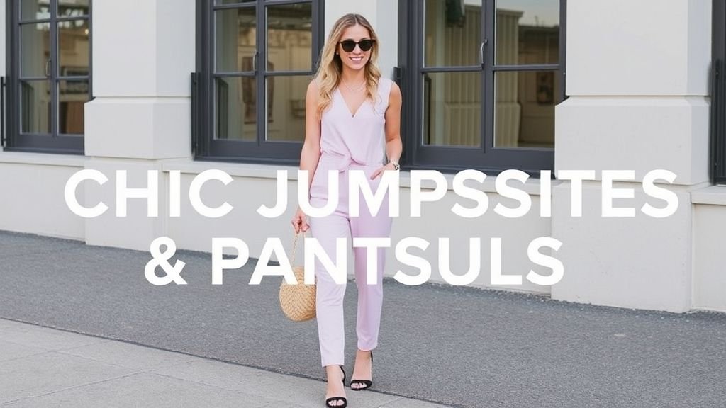 Fashion-forward woman in a tailored white pantsuit